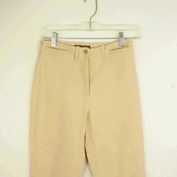 Vintage Valentino Jeans Cream Taupe Straight Leg  Pants - Picture 2 of 6